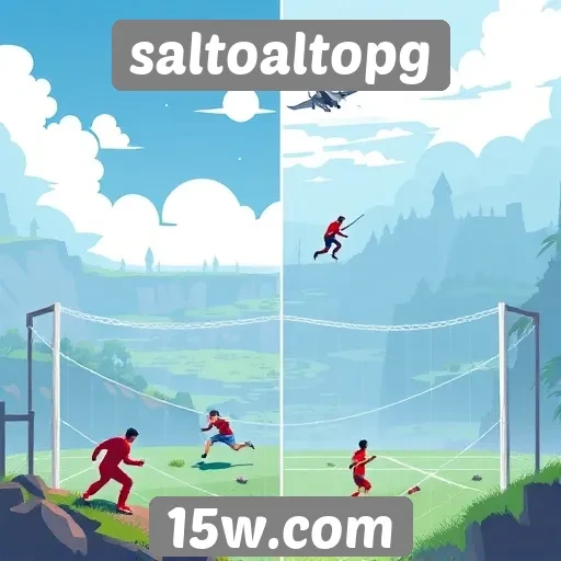 Comparação entre gráficos de jogos no saltoaltopg